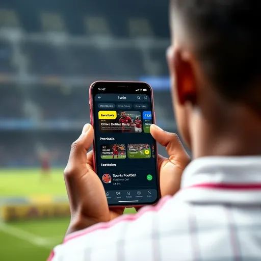 User navigating Ilot Bet app showing live betting options and secure payment methods on a smartphone