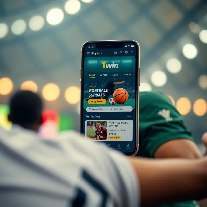 Secure installation screen of the 1win app on a mobile device with compatibility indicators